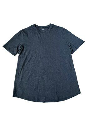 Proof Huckberry Men XXL Pullover Polyester Heather Tee Shirt Blue Short Sleeve